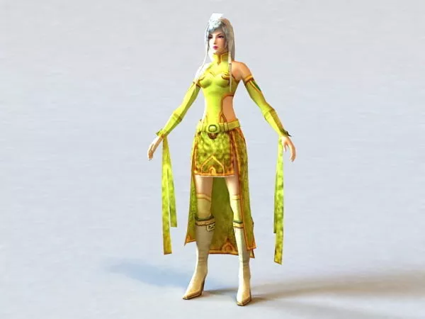 Tang Dynasty Clothing Woman 3d model Tang Dynasty Clothing Woman 3d model
