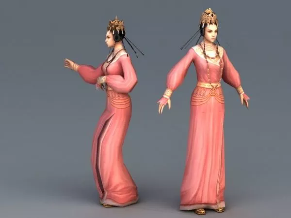 Tang Dynasty Female Dancer Animation 3d model Tang Dynasty Female Dancer Animation 3d model