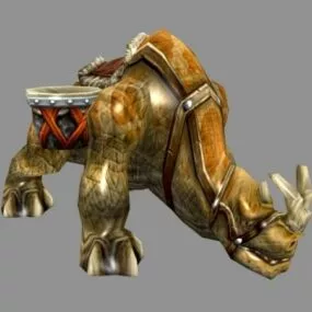 Tauren Kodo Beast Character 3d model