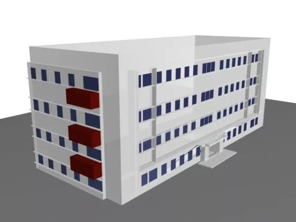 Teaching Laboratory Building Free 3d Model Max Vray Open3dmodel