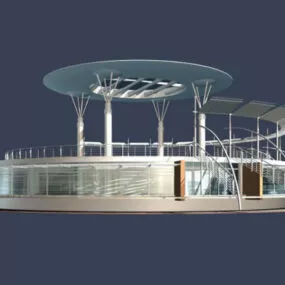 Tech Plaza Building 3d model