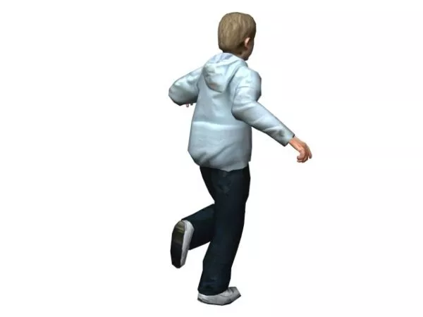 Character Teenage Boy Running 3d model Character Teenage Boy Running 3d model