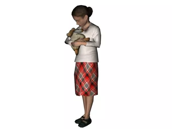 Girl Base Mesh Character 3d model