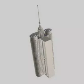 Telecommunication Building 3d model
