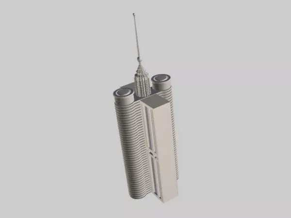 Telecommunication Building 3d model Telecommunication Building 3d model