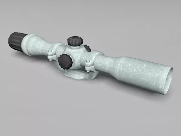 Telescopic Sight Rifle Scope 3d model Telescopic Sight Rifle Scope 3d model