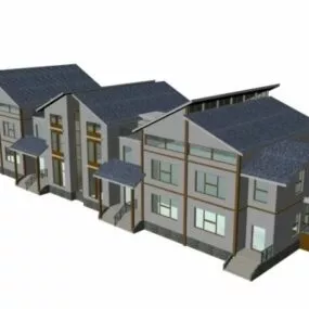 Terraced House 3d model