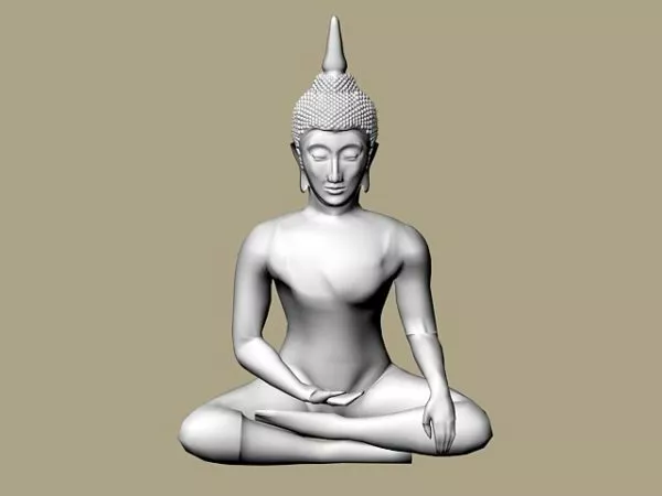 Thai Buddha Statue 3d model Thai Buddha Statue 3d model