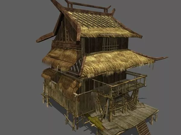 Thatched House 3d model Thatched House 3d model