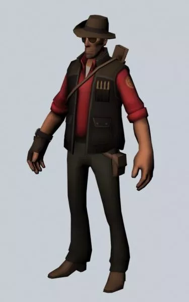 The Sniper – Team Fortress Character 3d model The Sniper – Team Fortress Character 3d model