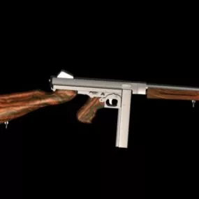 Thompson Submachine Gun 3d model