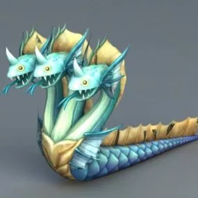 Three-headed Serpent 3d model