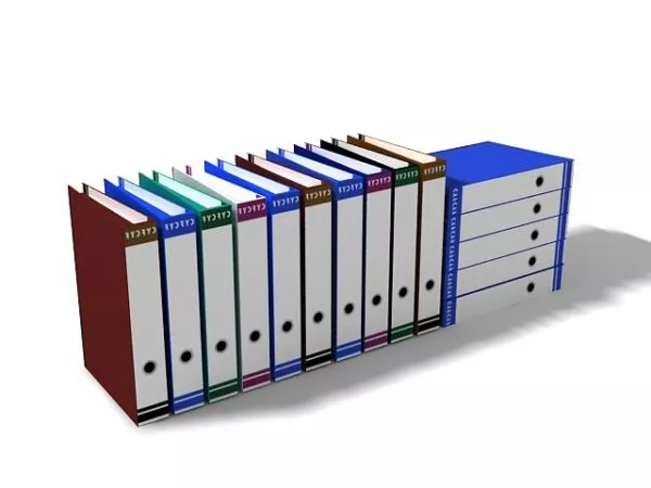Three-ring Binders 3d model Three-ring Binders 3d model