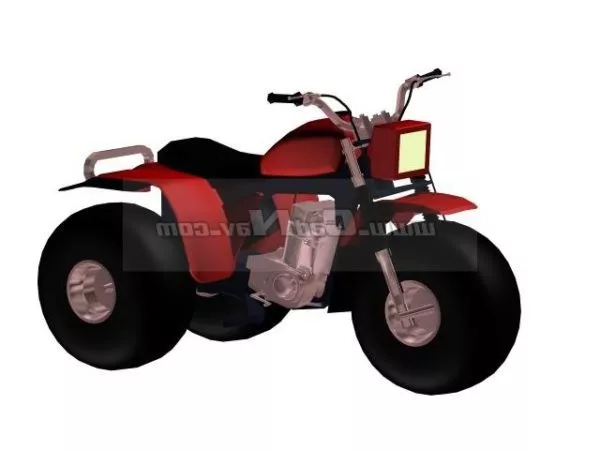 Vintage Bicycle Curved Frame 3d model