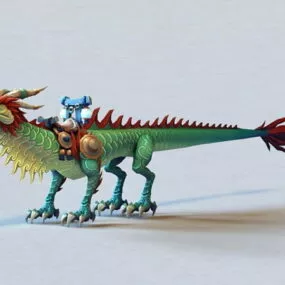 Thundering Jade Cloud Serpent 3d model