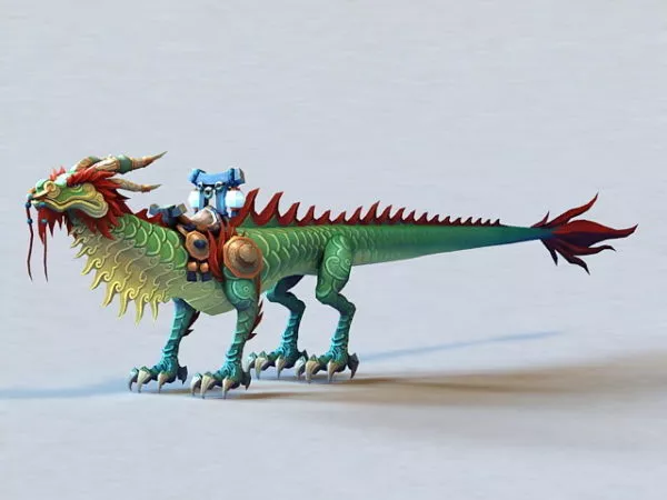 Thundering Jade Cloud Serpent 3d model Thundering Jade Cloud Serpent 3d model
