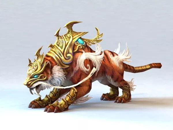 Tiger Mythical Creature 3d model Tiger Mythical Creature 3d model