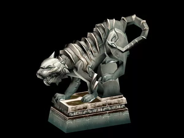 Mounted Tiger Head 3d model