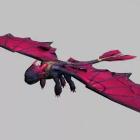 Tiny Red Dragon 3d model