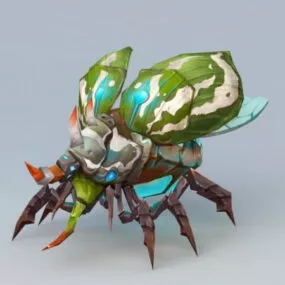 Titan Beetle Monster Rigged 3d model