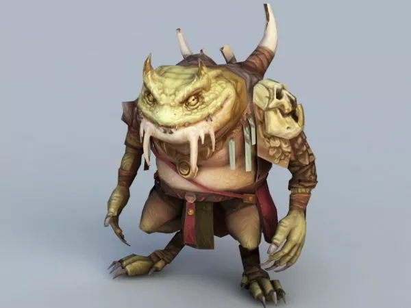 Toad Monster 3d model Toad Monster 3d model