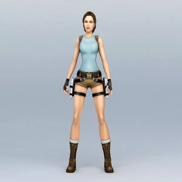 Tomb Raider Lara Croft Character 3d model Tomb Raider Lara Croft Character 3d model