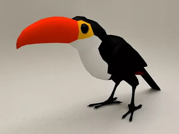 Tropical Toucan Parrot 3d model Tropical Toucan Parrot 3d model