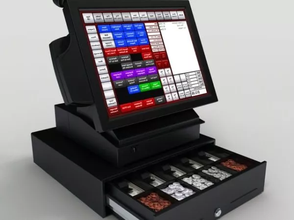 Touch Screen Cash Register 3d model Touch Screen Cash Register 3d model