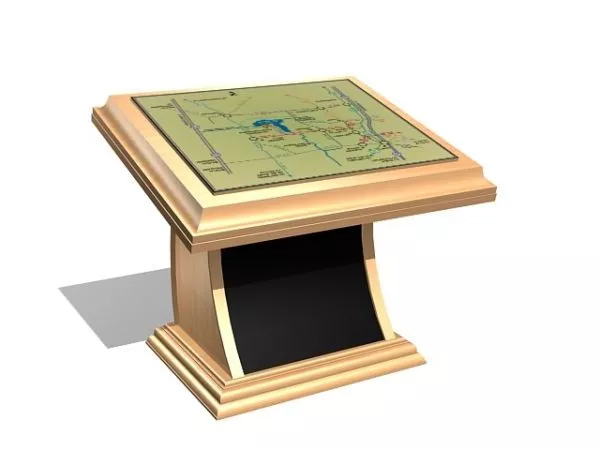 Touch Screen Information Kiosk 3d model Touch Screen Information Kiosk 3d model