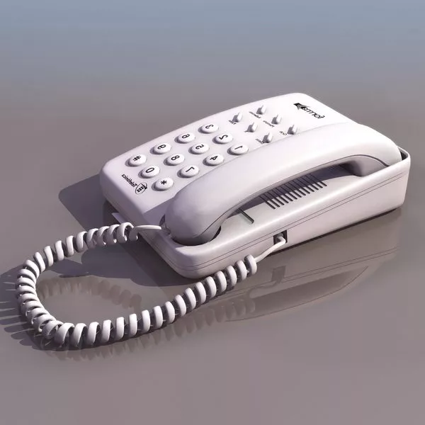 Touch-tone Dialing Telephone 3d model Touch-tone Dialing Telephone 3d model