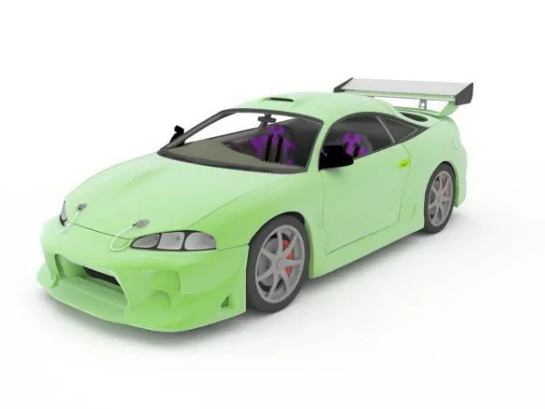 Touring Car 3d model Touring Car 3d model