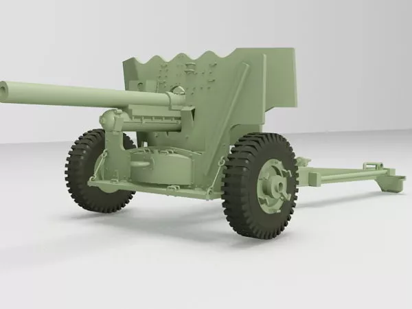 Towed Anti-tank Gun 3d model Towed Anti-tank Gun 3d model