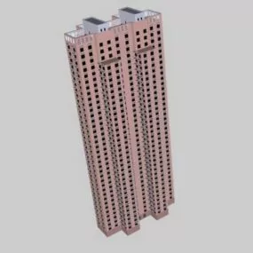 Tower Block Apartment 3d model