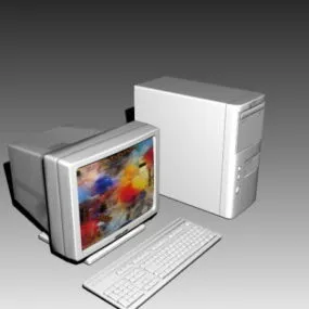 Tower Computer With Monitor 3d model