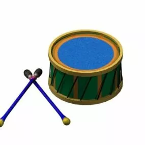 Toy Drum For Kids 3d model