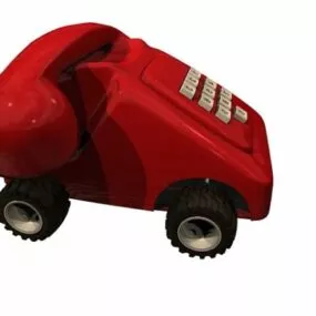 Toy Telephone For Kids 3d model