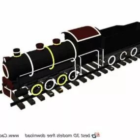 Toy Trains For Kids 3d model