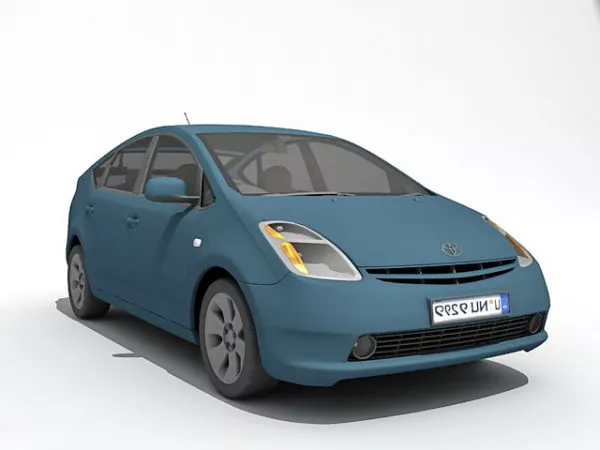 Toyota Prius Hybrid Electric Car 3d model Toyota Prius Hybrid Electric Car 3d model