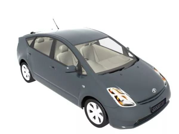Toyota Yaris Animated With Rig 3d model