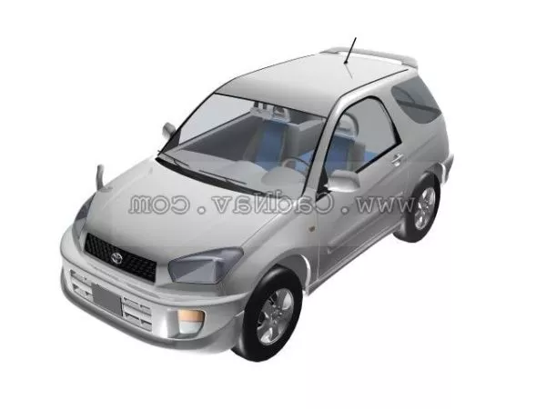 Toyota Yaris Animated With Rig 3d model