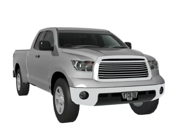 Red Pickup Truck 3d model