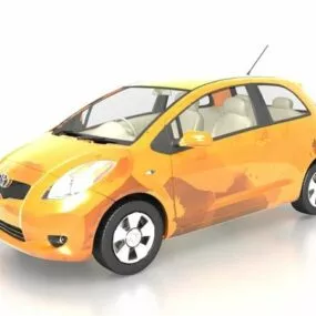 Toyota Yaris Subcompact Car 3d model