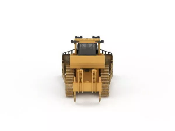 Old Bulldozer Truck 3d model
