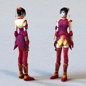 Traditional Chinese Beautiful Girl 3d model