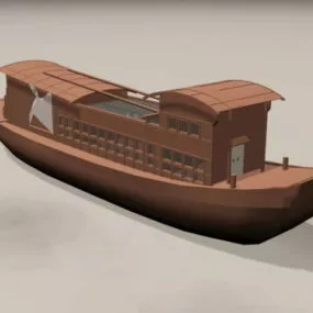 Traditional Chinese Boat 3d model