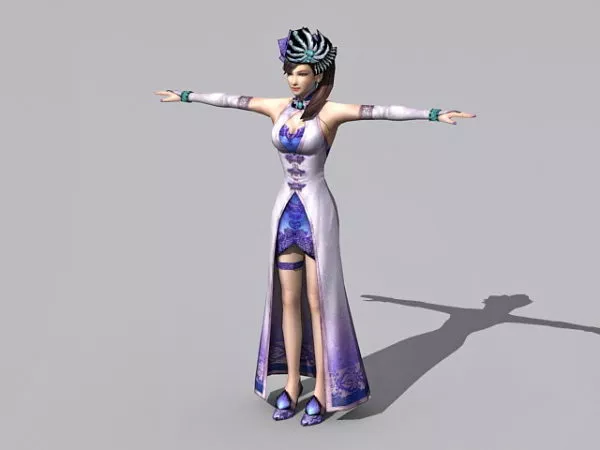 Medieval Girl Character 3d model
