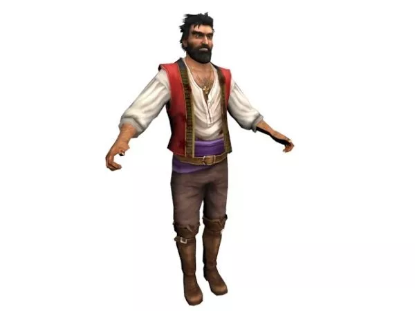Traditional Russian Man Character 3d model Traditional Russian Man Character 3d model