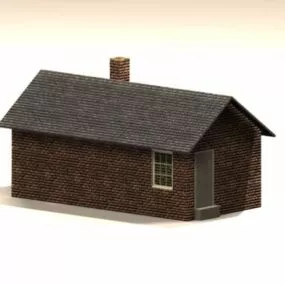 Traditional Architecture Smokehouse 3d model
