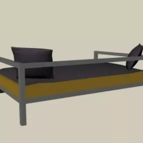 Traditional Couch Bed 3d model