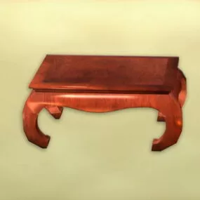 Traditional Japanese Tea Table Furniture 3d model